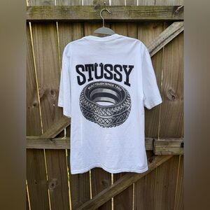 stussy built tough tire tee